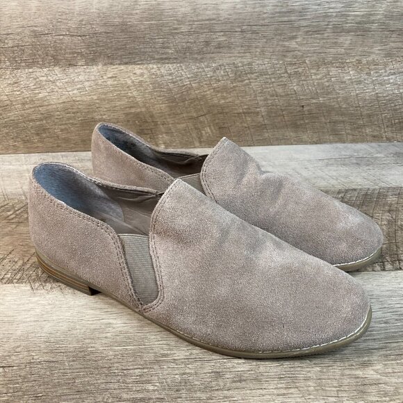 Franco Sarto Shoes - Franco Sarto Pardon Sand Suede Round Toe Slip On Loafers Womens Size 9M Shoes